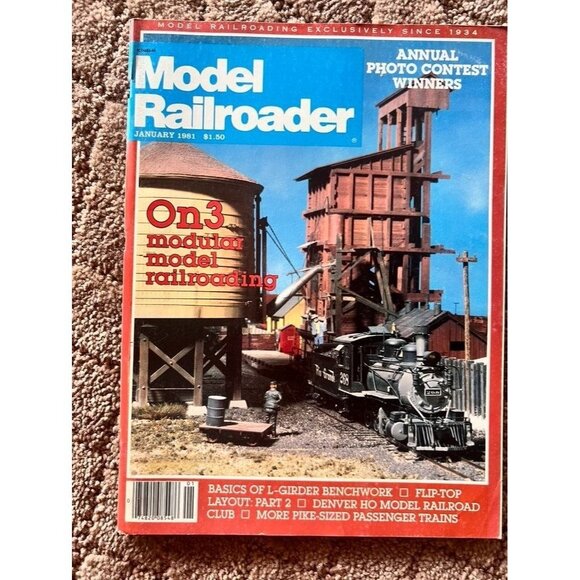 Vintage Model Railroader Magazines Lot of 6 Issues  JAN FEB MAR APR AUG DEC 1981 - Picture 2 of 13